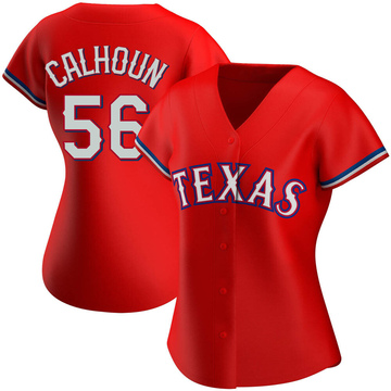 Authentic Kole Calhoun Women's Texas Rangers Red Alternate Jersey